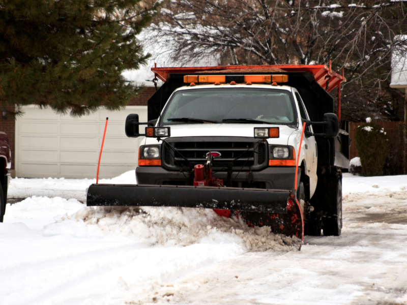 residential snow plowing